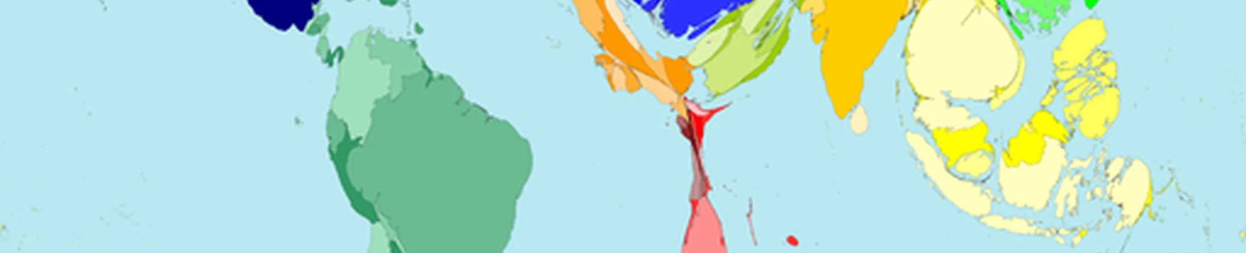 Cartographie + statistiques = Worldmapper