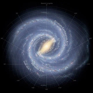 vue dartiste de la voie lactée. (cliquer pour agrandir)