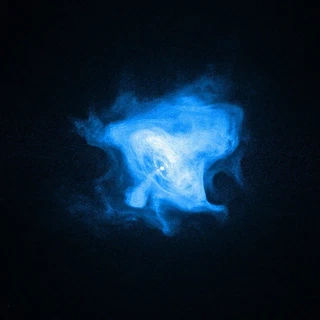 Pulsar PSR B0531+21 de la Nébuleuse du Crabe par Chandra. Crédit : NASA/CXC/SAO/F.Seward et al (cliquez pour plus d'infos)