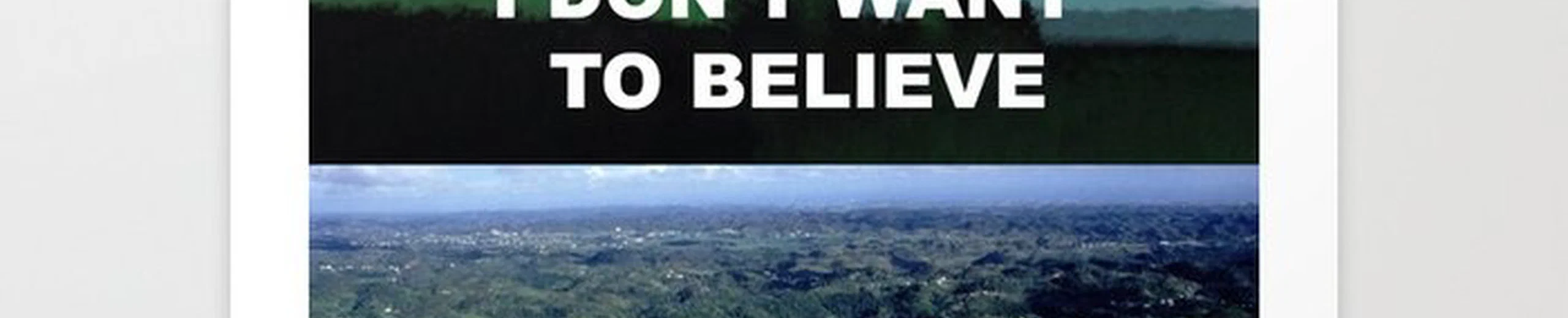 I (don't) want to believe