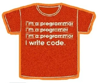 T-shirt “I write code”